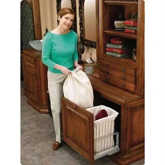 Rev-A-Shelf 5CHB-LINER Ivory Cloth Hamper Bag For Ch-241419-Dm-2 NEW - Picture 1 of 6